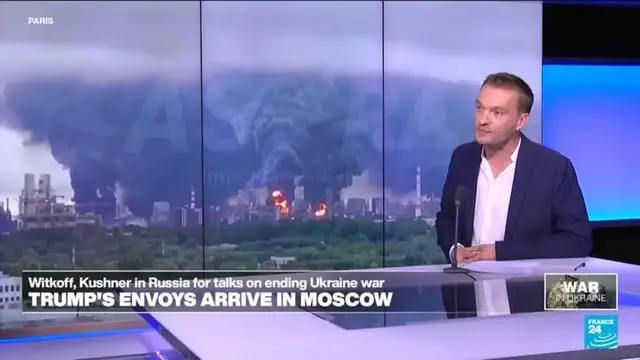 Video thumbnail for US envoys Witkoff, Kushner arrive in Moscow for talks on peace in Ukraine