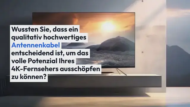 Video thumbnail for Antennenkabel für 4K Fernseher Test 2024