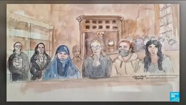 'Video thumbnail for Female jihadists accused of criminal conspiracy face trial in Paris'