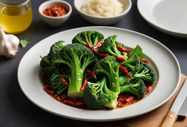 Video thumbnail for Sautéed Broccoli Rabe with Garlic and Chili