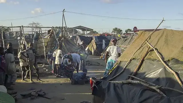 'Video thumbnail for Tens of Thousands flee northern Mozambique in July following intensified attacks'