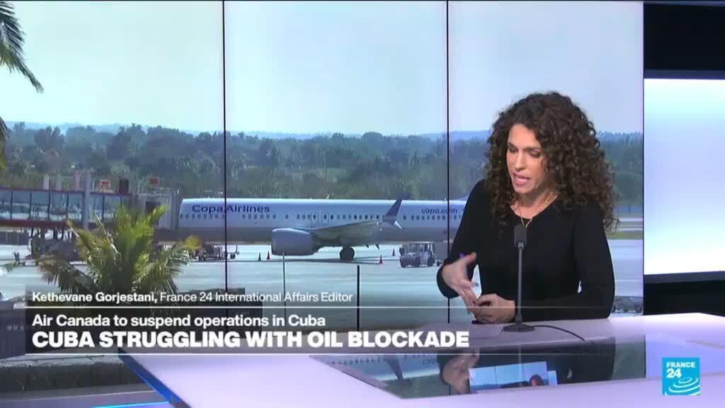 Video thumbnail for Cuba says airlines can no longer refuel on the island as US blockade deepens energy crisis