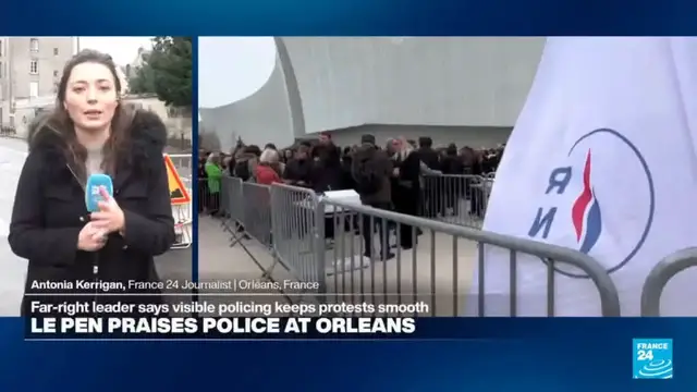 Video thumbnail for France’s far right gathers as Le Pen prepares her presidential campaign