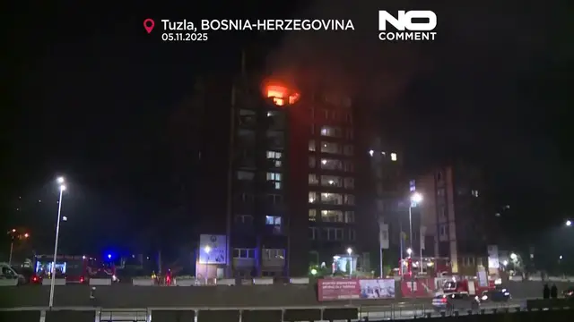 'Video thumbnail for Bosnia retirement home fire kills 11, injures dozens in Tuzla'
