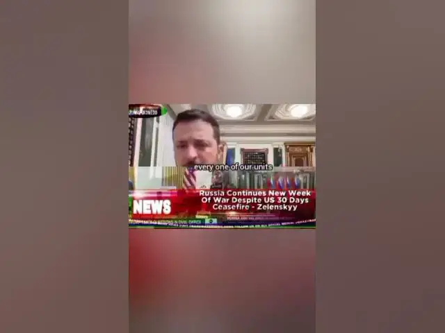 Video thumbnail for Russia Continues New Week Of War Despite US 30 Days Ceasefire - Zelenskyy