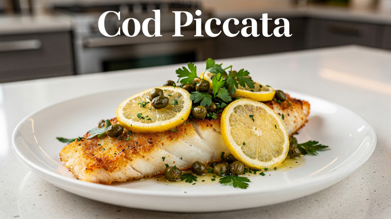 Video thumbnail for Crispy Cod Piccata That Tastes Like Restaurant Quality! 🍋🐟