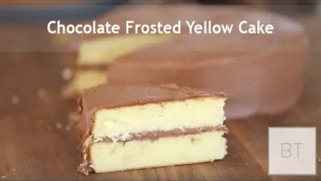 'Video thumbnail for Chocolate Frosted Yellow Cake'