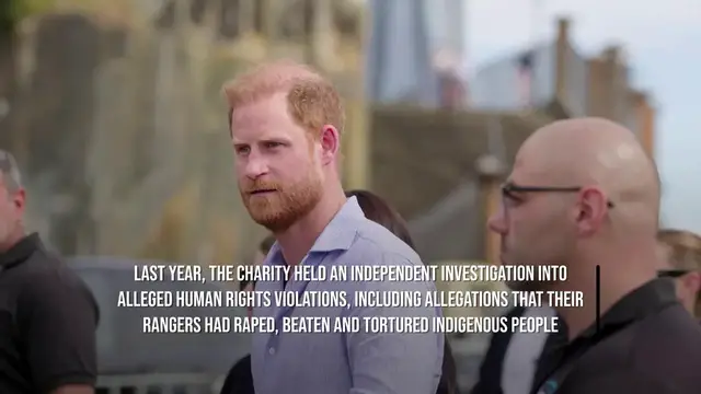 Video thumbnail for Prince Harry steps down from African charity after abuse scandal.