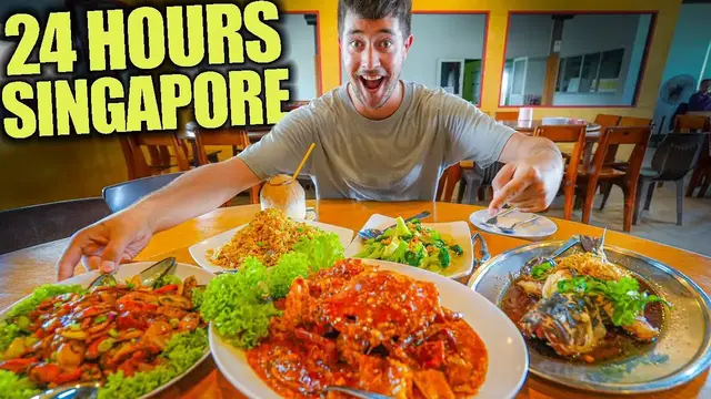 Video thumbnail for 24 Hours of SINGAPORE Street Food  CHILLI CRAB at Singapore's ONLY Floating Restaurant!
