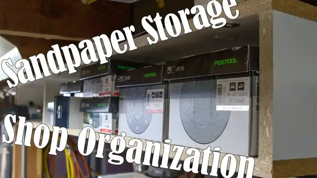 Video thumbnail for Sandpaper Storage - Shop Organization
