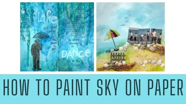Video thumbnail for Two Ways to Paint Sky on Paper