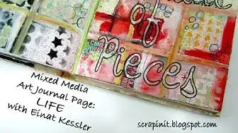 'Video thumbnail for Mixed Media Art Journal Page: Life'