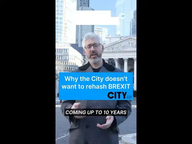 Video thumbnail for The City of London has made its peace with Brexit. 🇬🇧