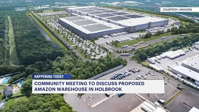 Video thumbnail for Community set to weigh in on proposed $1B Amazon facility in Holbrook 