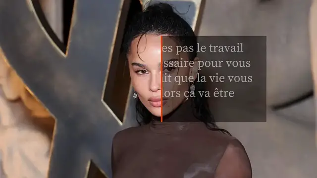 Video thumbnail for Zoë Kravitz se lâche sur le botox et le refus de vieillir.