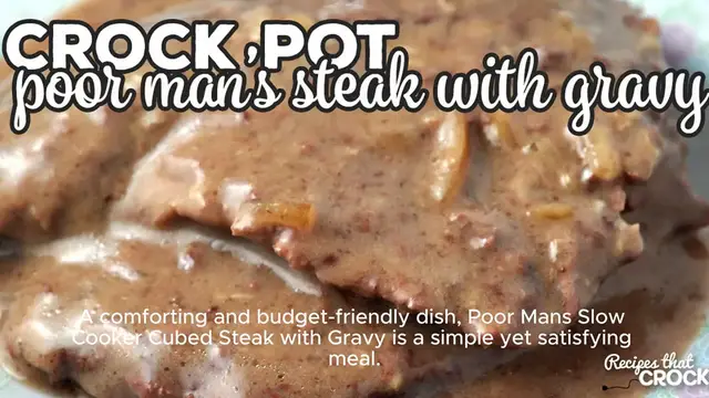 Video thumbnail for Poor Man’s Slow Cooker Cubed Steak with Gravy