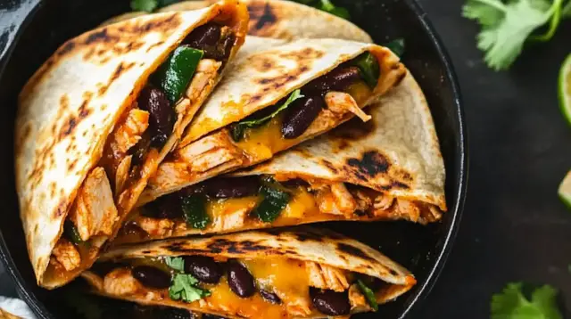 'Video thumbnail for BBQ Chicken Quesadillas'