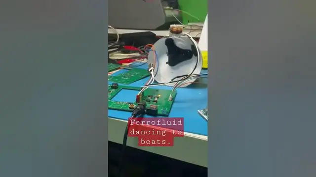Video thumbnail for Unbelievable!! Ferrofluid dancing to music tunes. #like #subscribe #robots #world #engineering