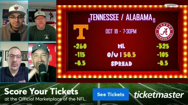 'Video thumbnail for Can No. 11 Tennessee Break the Streak Against No. 6 Alabama?'