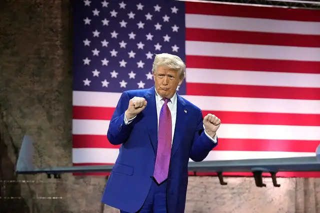Video thumbnail for Trump addresses troops at US’s largest Middle East military base