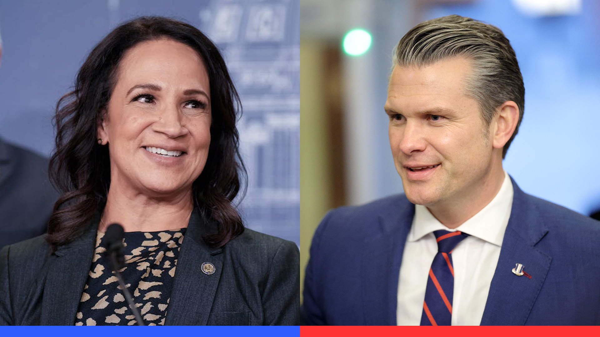 Video thumbnail for Hegseth says media wants to make president ‘look bad’; Minnesota House Speaker threatened