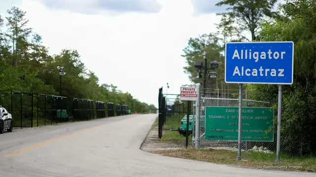 'Video thumbnail for Detainees relocated from 'Alligator Alcatraz' following judge's order'