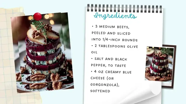 Video thumbnail for Roasted Beet Blue Cheese Towers – Elegant, Colorful & Flavor-Packed