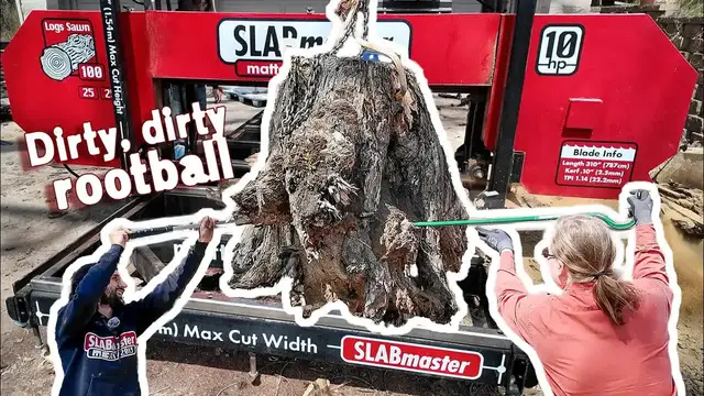 Video thumbnail for matthew cremona: tackling a giant rootball for the first time: sawing, slabs, and woodworking