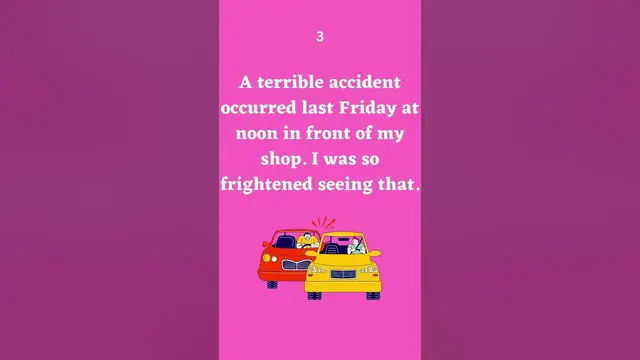 Video thumbnail for Talking about the Time of an Accident