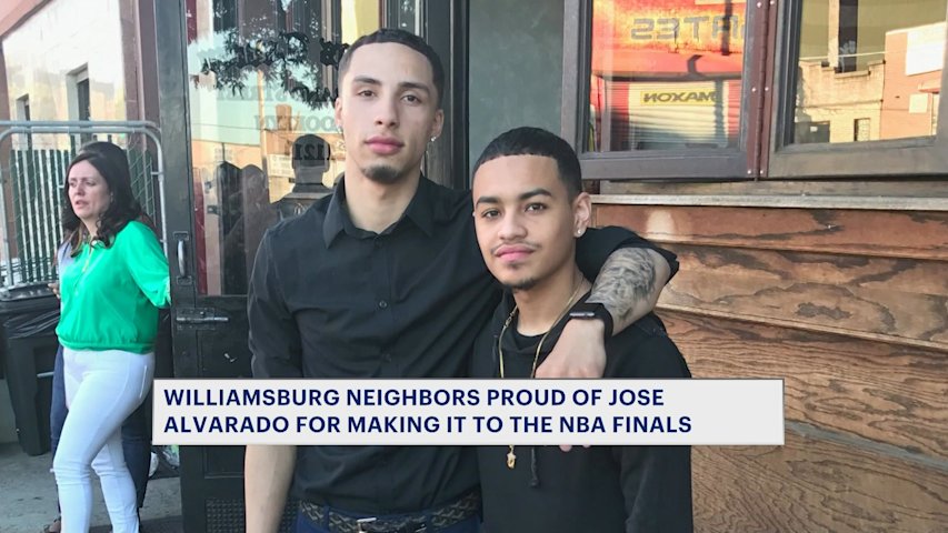 Video thumbnail for ‘It brought me to tears.’ Williamsburg celebrates hometown star Jose Alvarado in NBA Finals