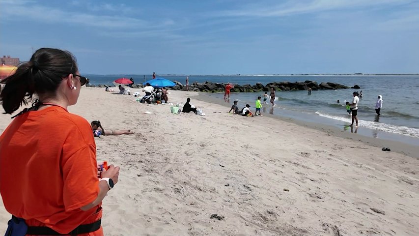 Video thumbnail for More lifeguards on duty as Brooklyn beaches enter peak summer season