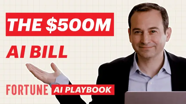 Video thumbnail for Why corporate boardrooms are facing AI sticker shock | Fortune AI Playbook