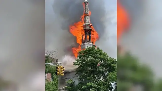 Video thumbnail for FDNY investigates Bushwick fire as possibly being set intentionally