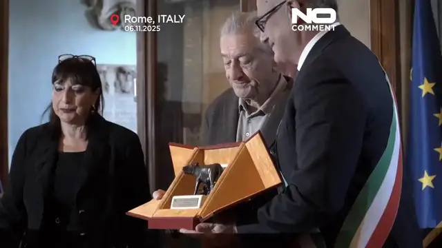 'Video thumbnail for Robert De Niro honored in Rome with the Capitoline Wolf award'