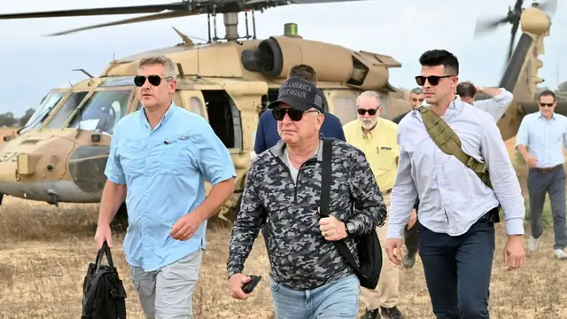 'Video thumbnail for Witkoff visits food site in Gaza: US envoy inspects GHF site as more die of hunger'