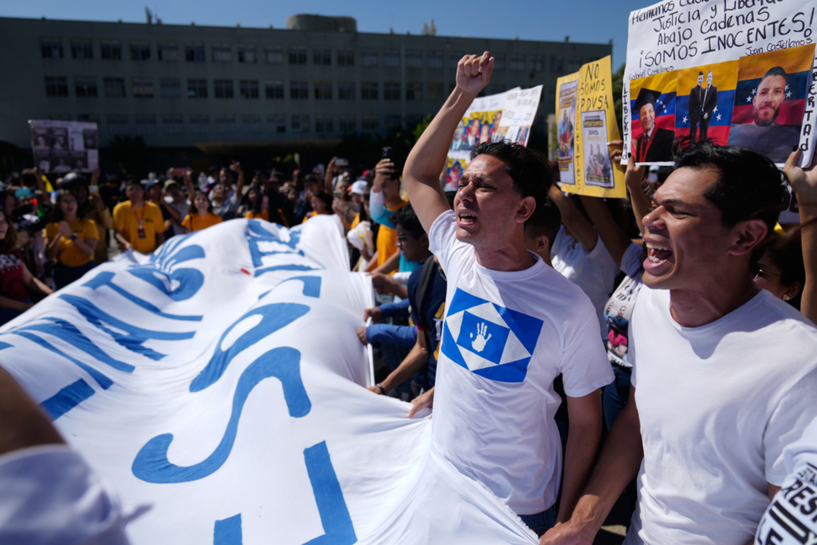 Video thumbnail for Venezuela national youth day: Students protest across country against repression