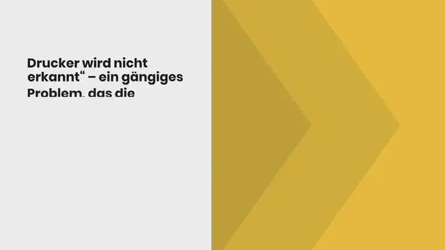 Video thumbnail for Drucker wird nicht erkannt: Praktischer Leitfaden zur Fehlerbehebung