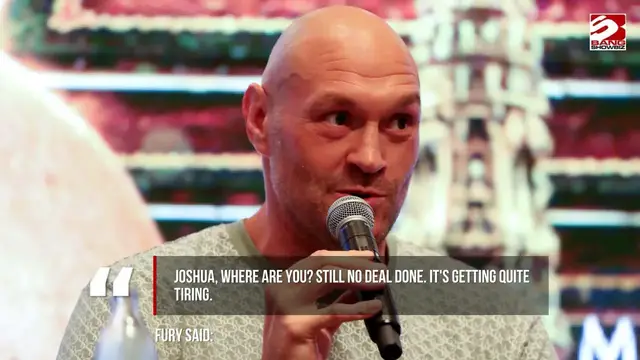 Video thumbnail for Tyson Fury brands Anthony Joshua a ‘coward’ over delay in announcing fight