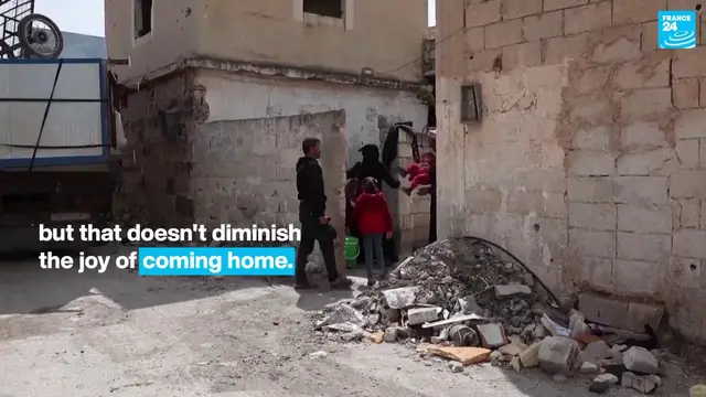 Video thumbnail for Syrian family returns home after seven years of displacement