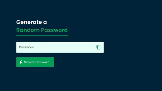 Video thumbnail for How To Generate a Random Password Using JavaScript _ Password Generator JavaScript Project