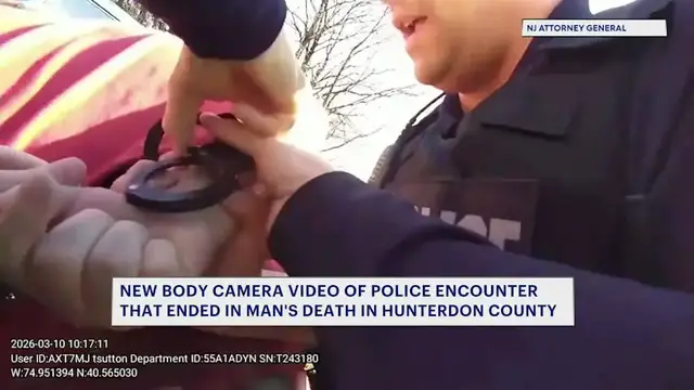 Video thumbnail for Bodycam footage released after mid-arrest medical episode in Hunterdon County turns deadly