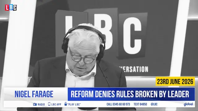 Video thumbnail for Nigel Farage allegedly 'received money from convicted criminal' | LBC reaction