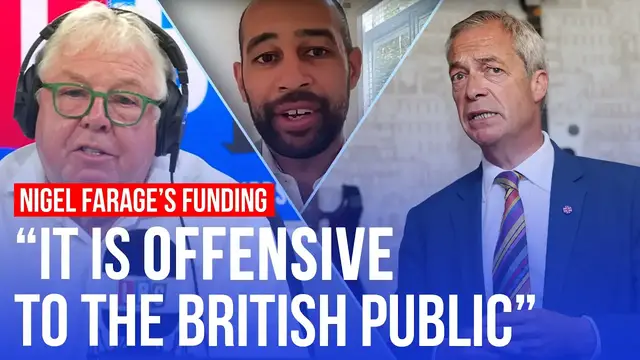 Video thumbnail for Nigel Farage allegedly 'received money from convicted criminal' | LBC reaction