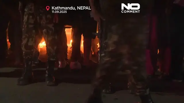 'Video thumbnail for Families hold vigil in Nepal as death toll from protests rises'