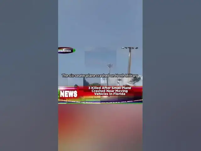 Video thumbnail for 3 Killed After Small Plane Crashed Near Moving Vehicles In Floridah