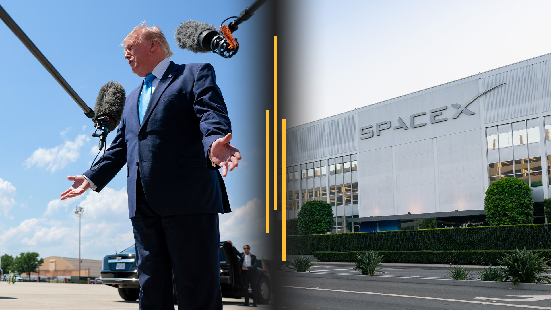 Video thumbnail for Trump says he’s in ‘no hurry’ on Iran deal; SpaceX files for historic IPO