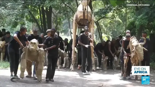 Video thumbnail for DRC artists 'Herds' walk the world to raise climate change awareness