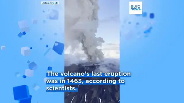 'Video thumbnail for Kamchatka's Krasheninnikov volcano erupts for the first time in 600 years'