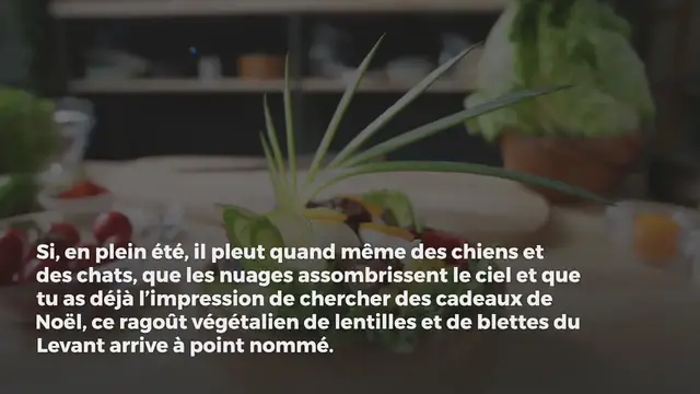 Video thumbnail for Adas bil Hamod – Ragoût libanais de lentilles et de blettes