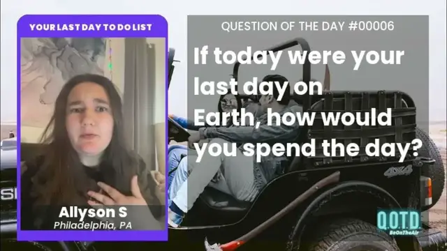 Video thumbnail for Allyson is traveling the world with her loved ones on her last day. Quite the trip!